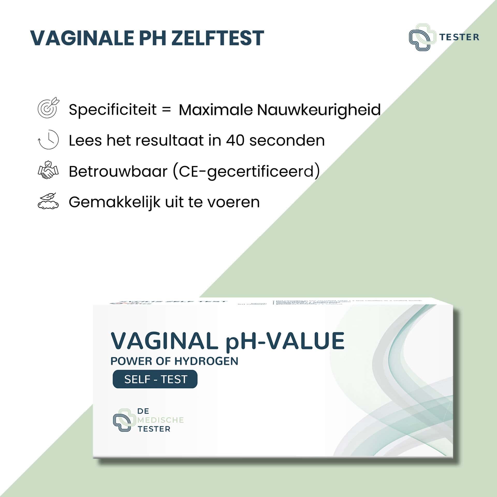 Tester - Vaginaler PH Test - für Zuhause - Schnellergebnis - CE-zertifiziert