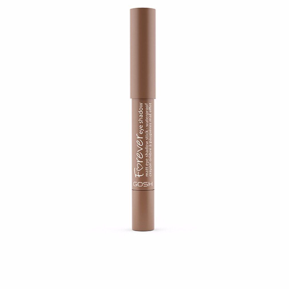 Stift-Lidschatten FOREVER matter, Farbe 09-nougat. Zylindrische Form, braune Farbe. Marke GOSH.