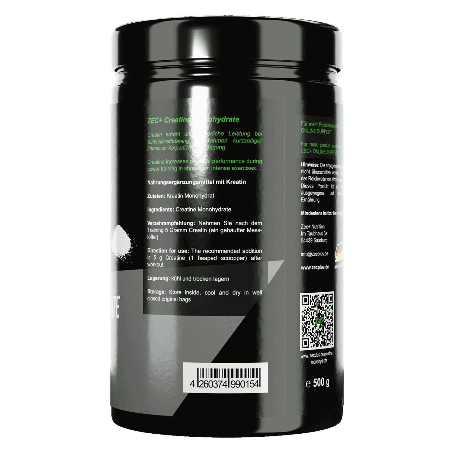 Zec+ Creatin Monohydrate 500 g Pulver