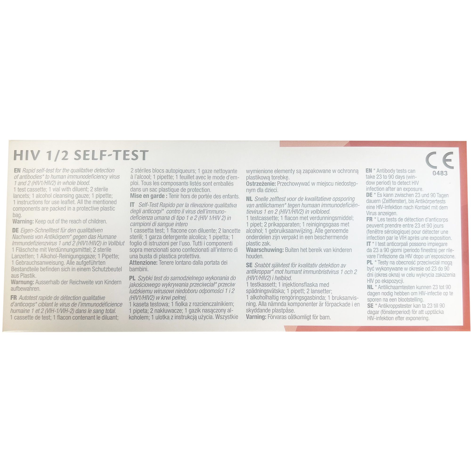 Prima HIV 1-2 Self-Test 1 St