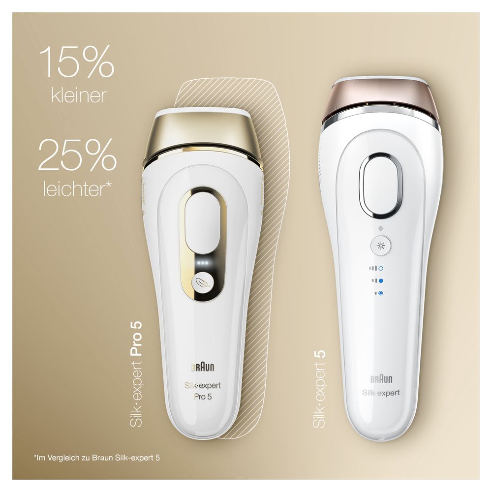 Braun - IPL System "Silk-expert Pro  IPL PL5117" in Weiß und Gold