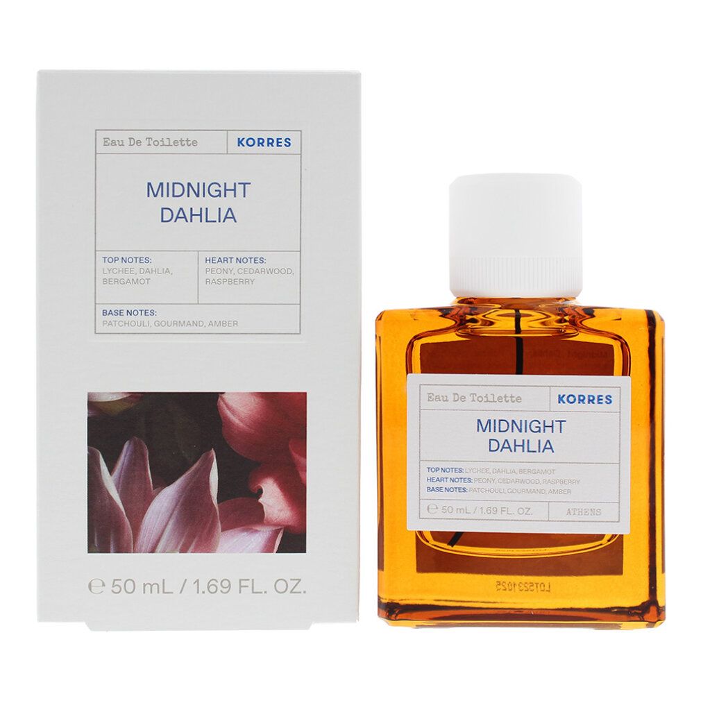 KORRES Midnight Dahlia Eau de Toilette Flakon.