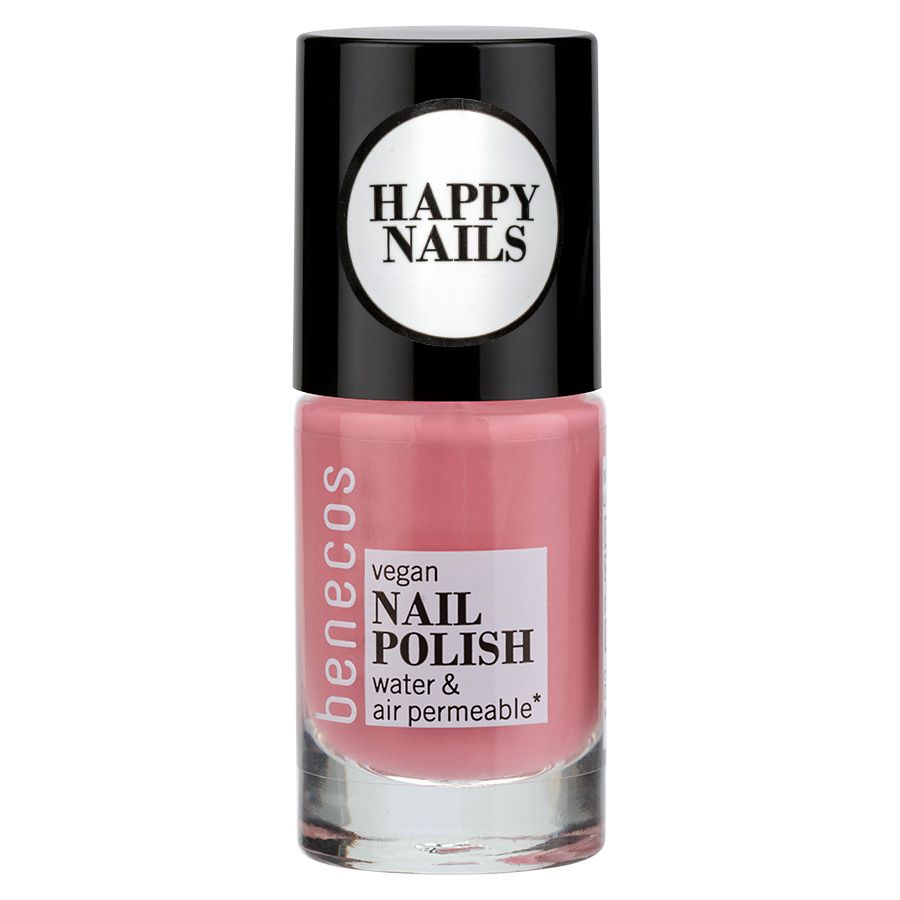 Benecos veganer Nagellack, wasser- und luftdurchlässig, in der Farbe Bubble Gum.
