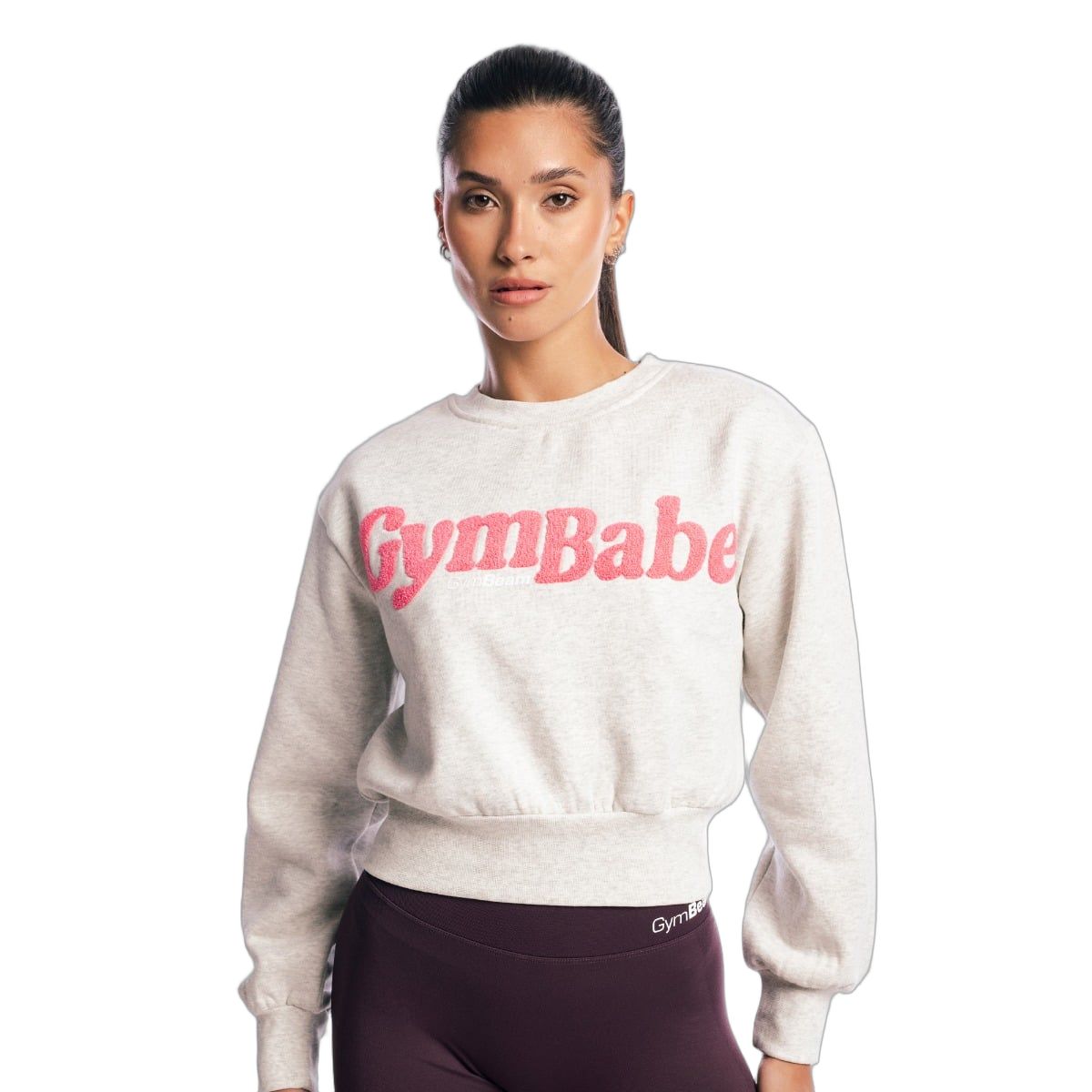 GymBeam Pullover Damen cropped ohne Kapuze in Cloud 1 St