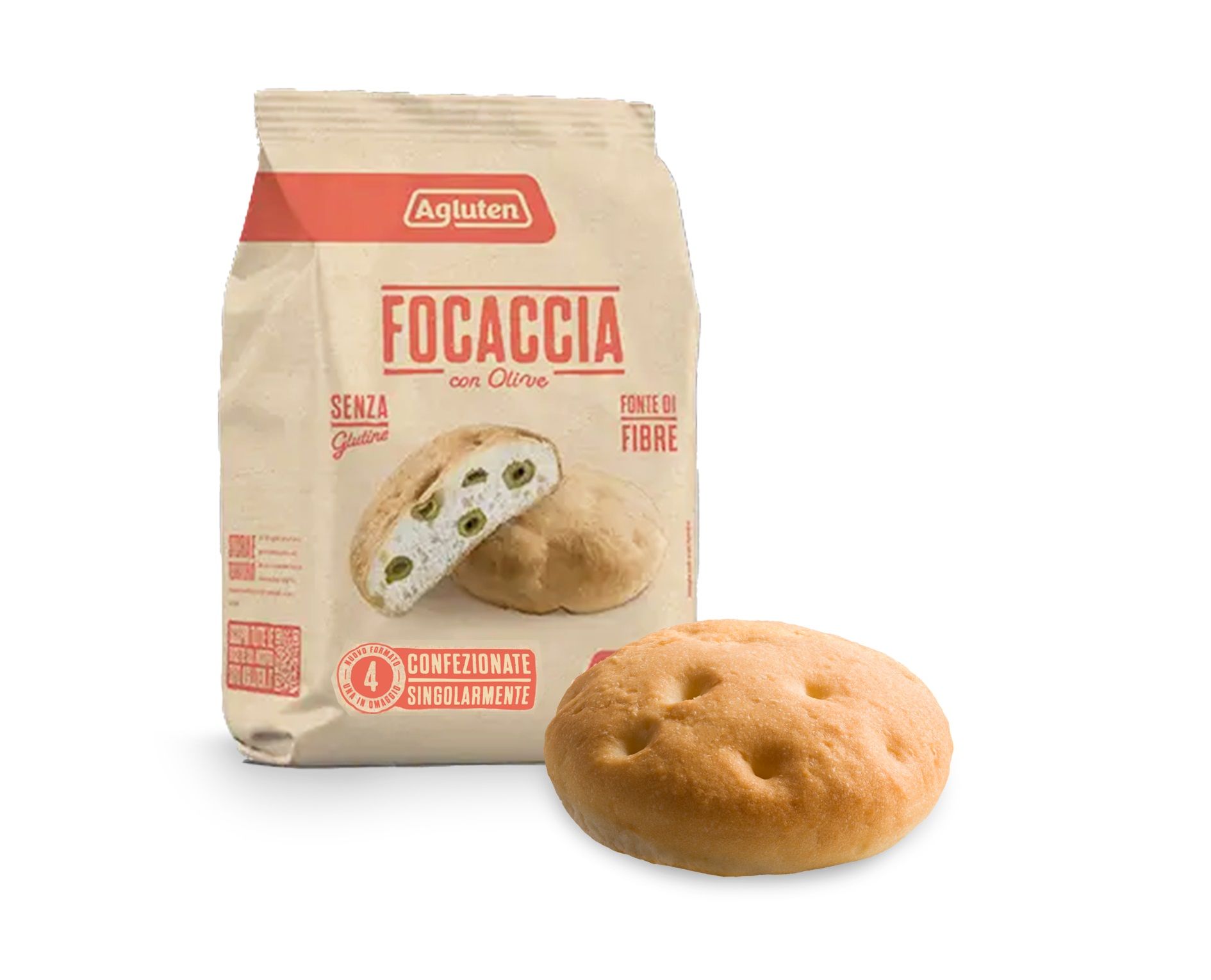 AGLUTEN Focaccia Con Olive - Senza Glutine 200 gr - Immagine 3