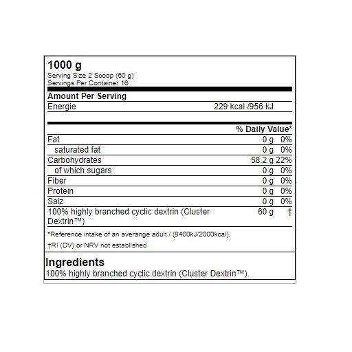 GN Cluster Dextrin 1 kg Pulver zur Herstellung einer Lösung zum Einnehmen