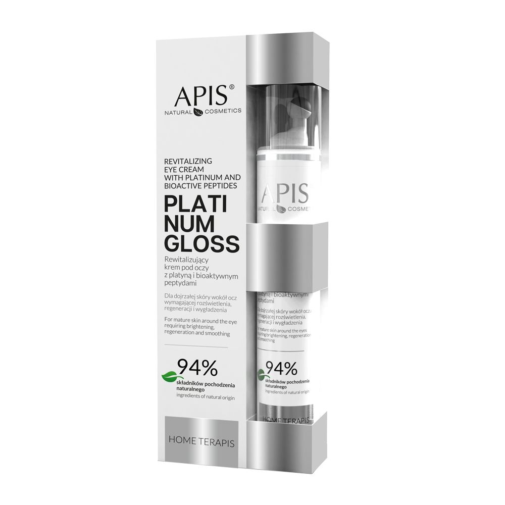 APIS PLATINUM GLOSS, Revitalisierende Augencreme mit Platin- und bioaktiven Peptiden