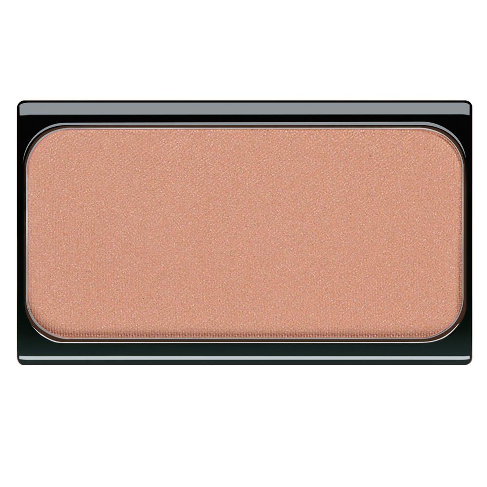 Blush in rechteckiger Form mit schwarzem Rahmen. Die Farbe ist hellbraun.