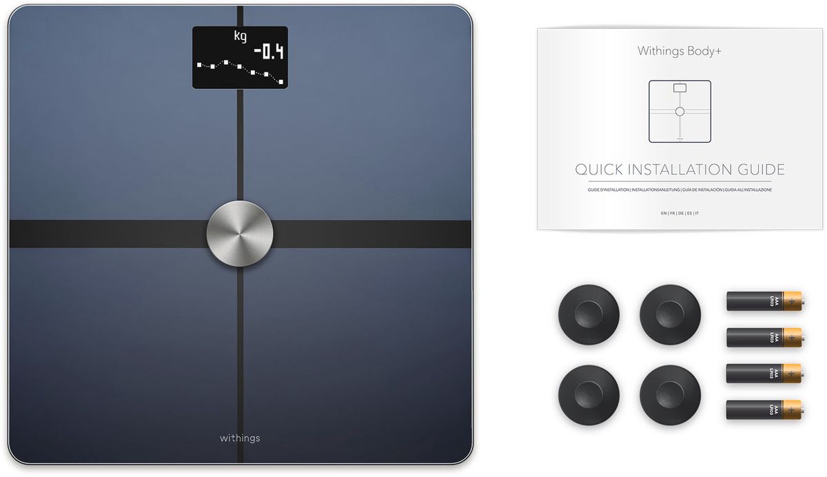 ​​​​​​​Withings Body+ Waage schwarz WLAN Bluetooth Gesamtkörperanalyse Appfähig