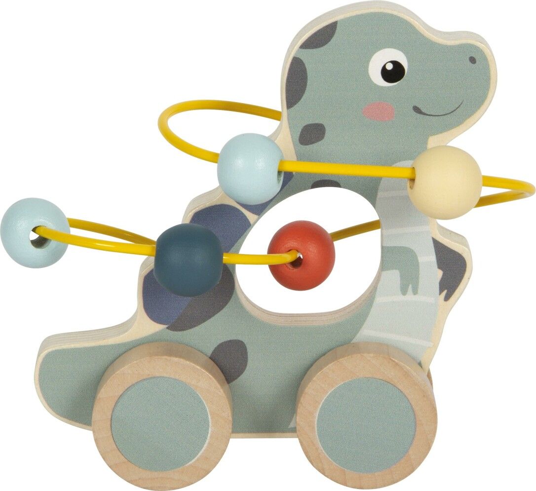 SMALL FOOT Schiebetier mit Motorikschleife Dino FSC 100%