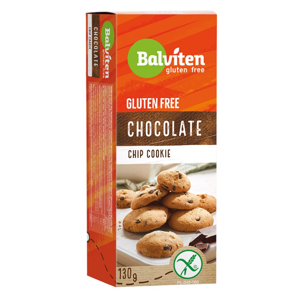 Biscotti con Gocce di Cioccolato Senza Glutine - Balviten