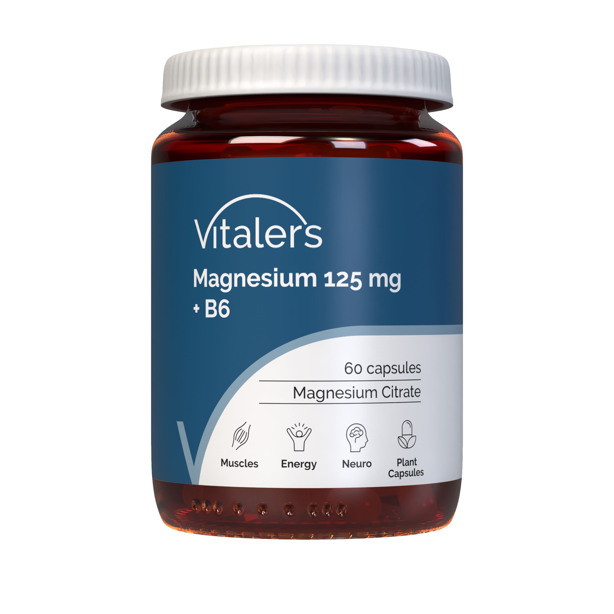 Vitaler’s Magnesium 125 mg + Vitamin B6