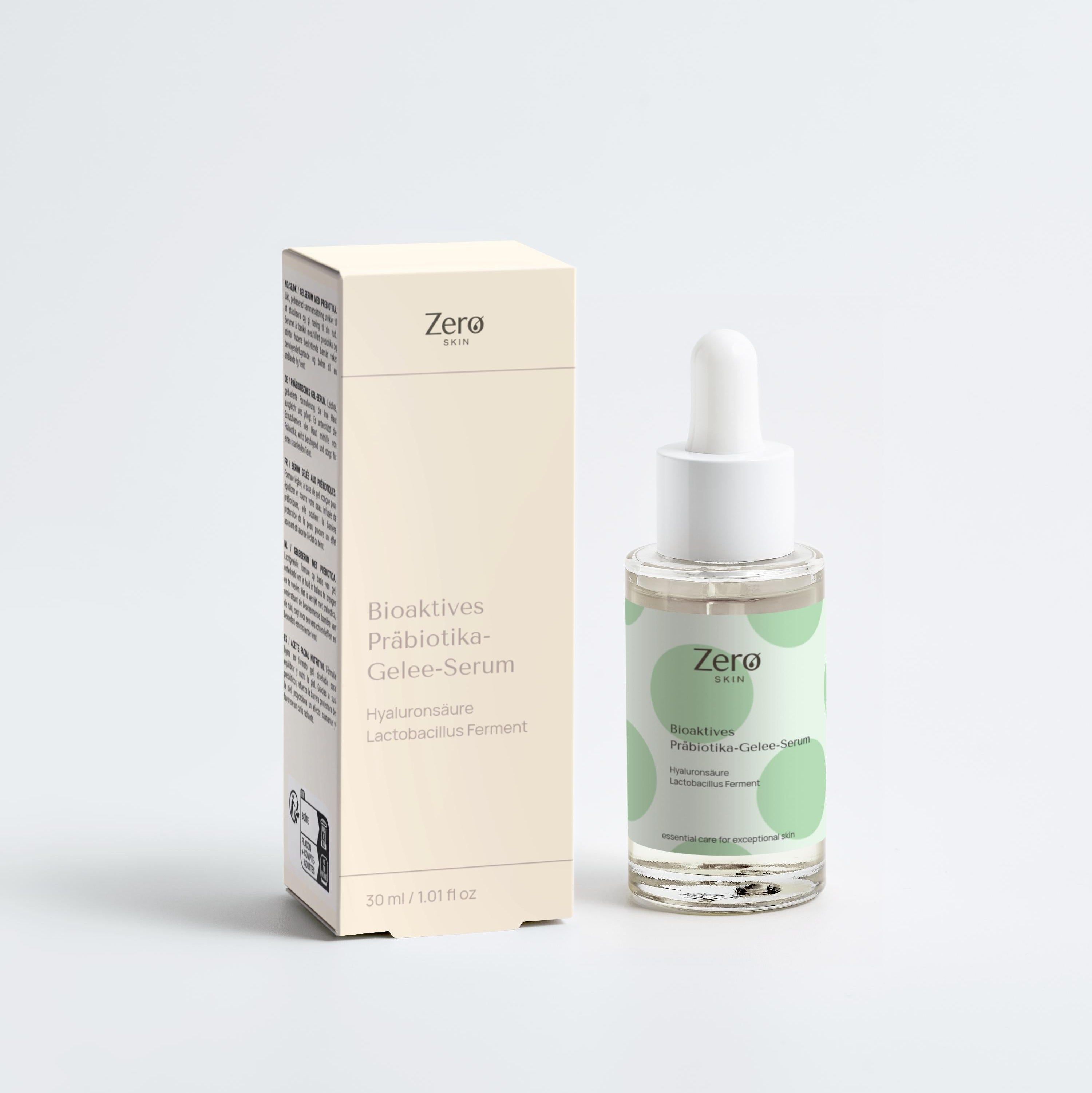 Zero Skin Bioaktives Präbiotika-Gelee-Serum, beruhigend hydratisierend für empfindliche Haut