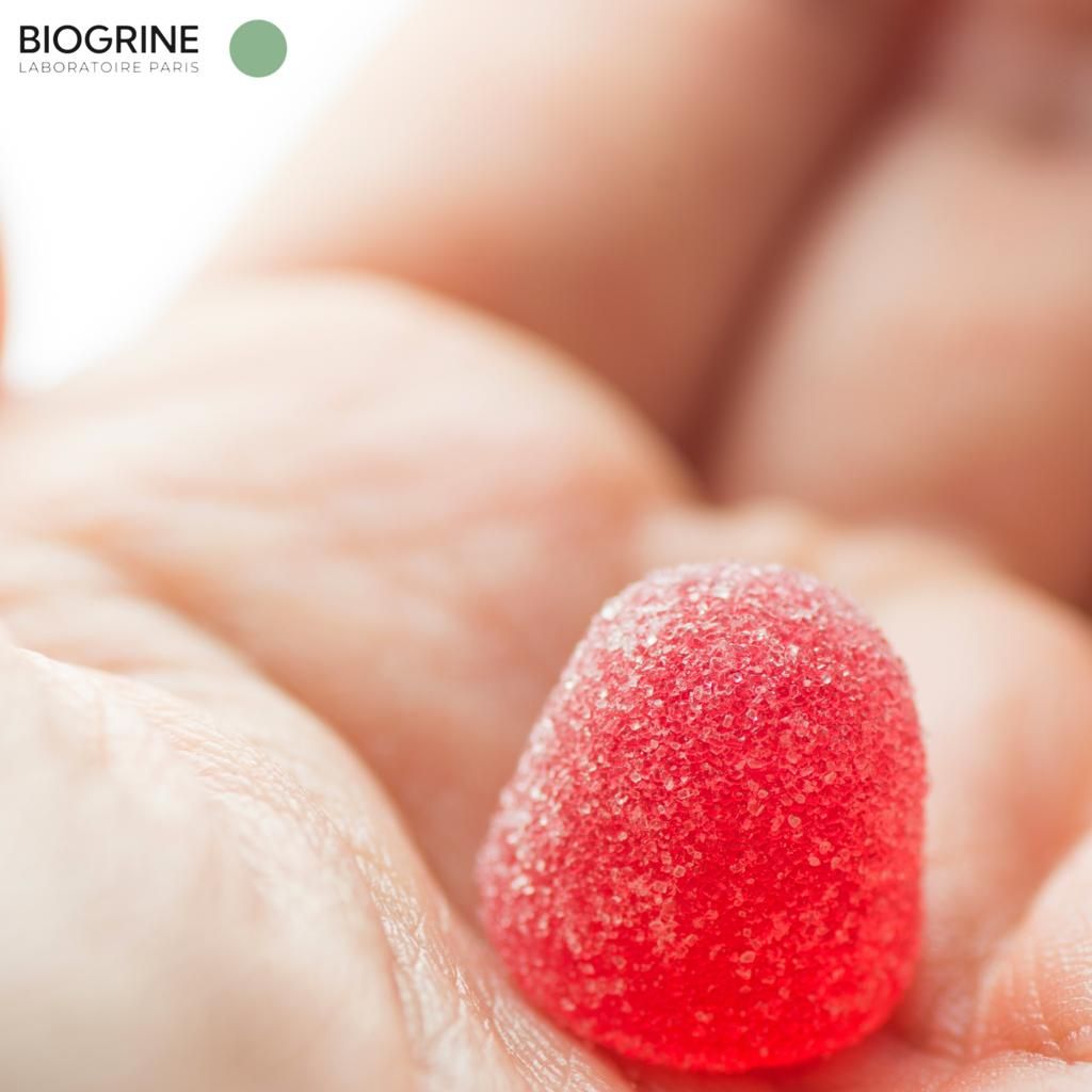 BIOGRINE CBD GUMMIS, HIMBEER