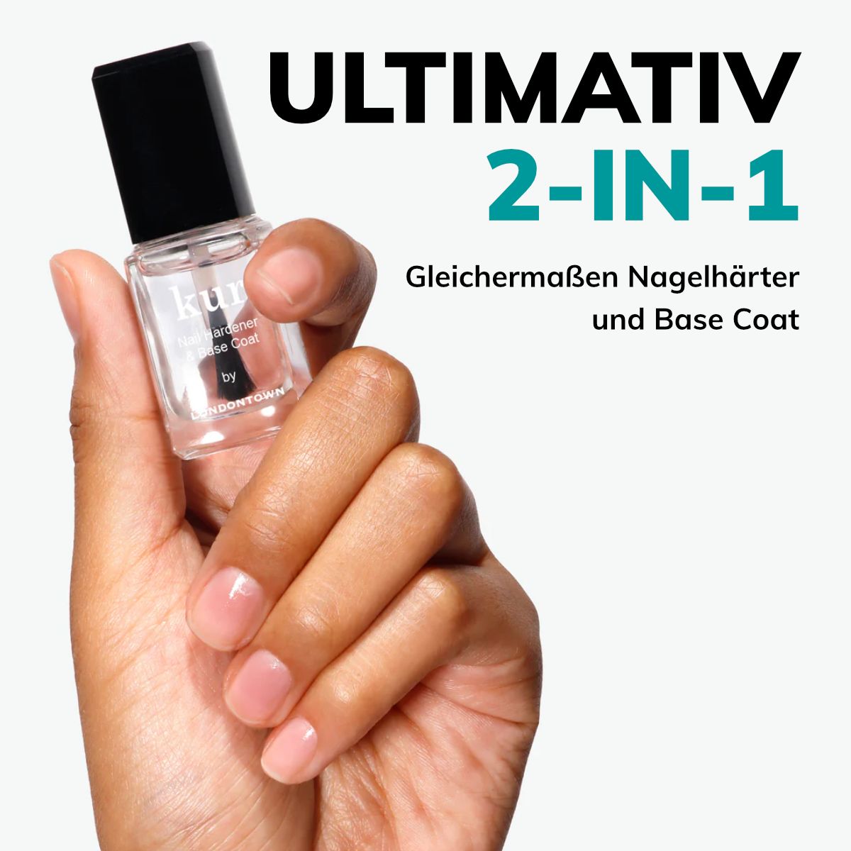 LONDONTOWN kur Nail Hardener & Base Coat stärkender Unterlack