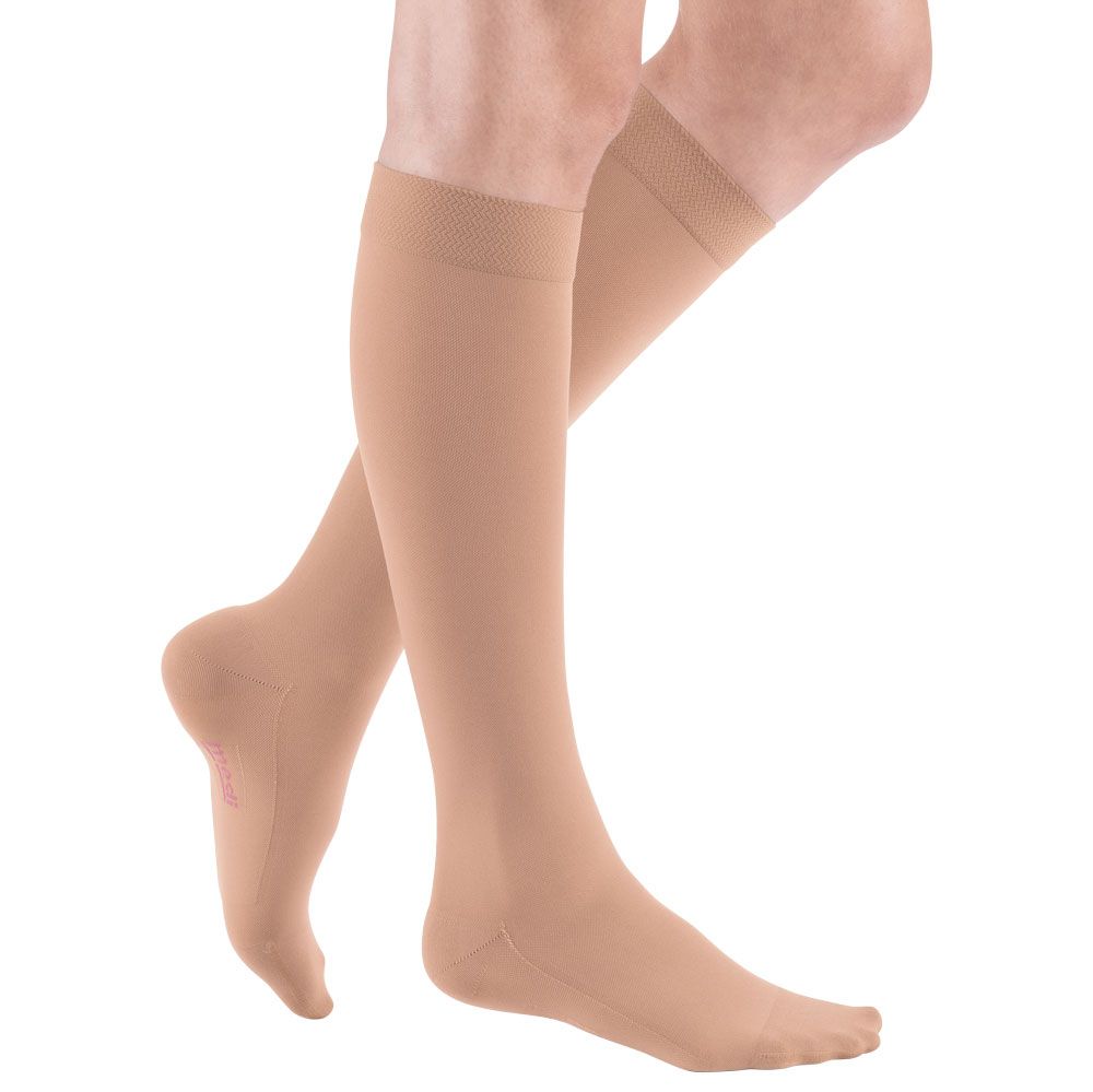 mediven comfort CCL2 AD Kompressionsstrümpfe normal (39-44 cm) Softspitze u. Trikotabschlussrand