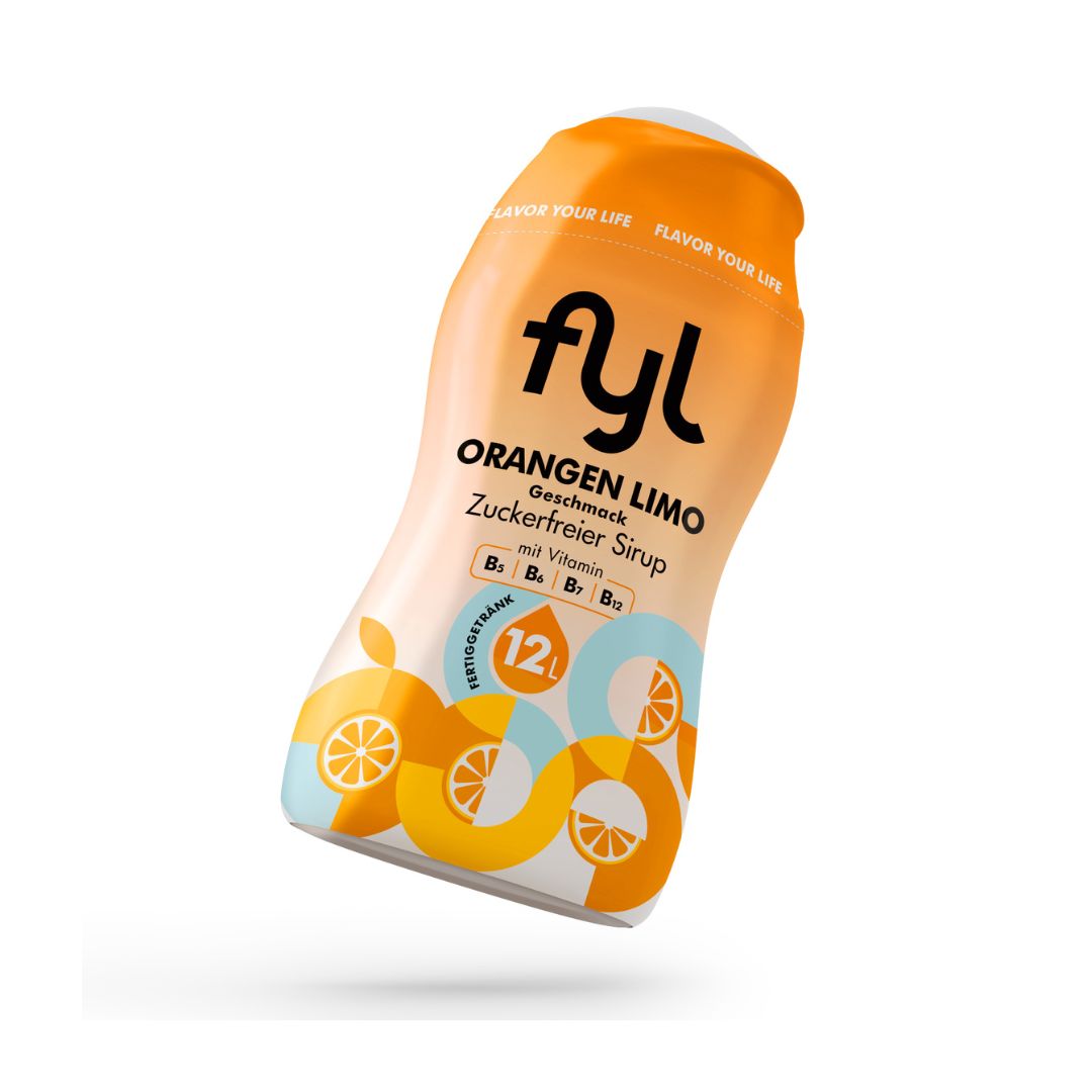 fyl Zuckerfreier Sirup Orangen Limo Geschmack 48 ml
