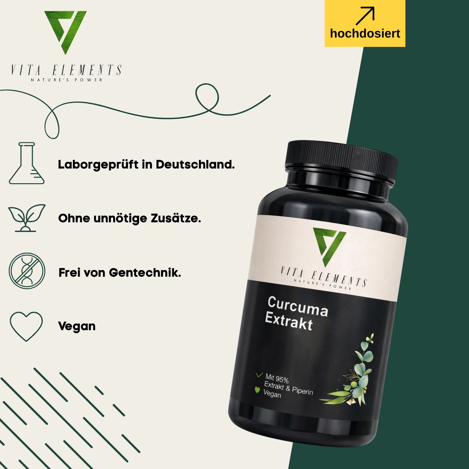 Vita Elements Curcuma Extrakt Kapseln