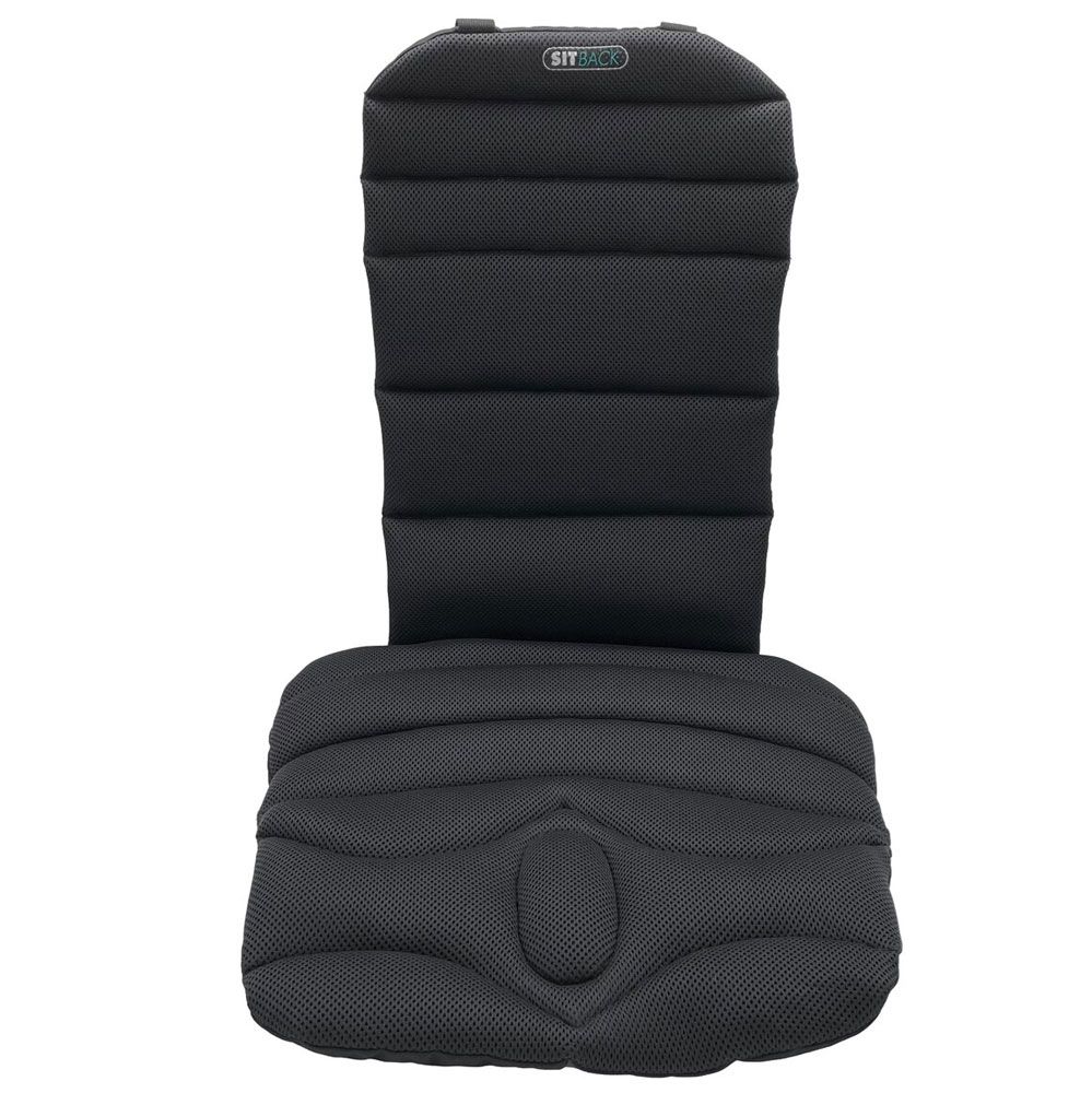 Sitback Basic light Stoff 3D black - Sitzauflage für die warmen Tage