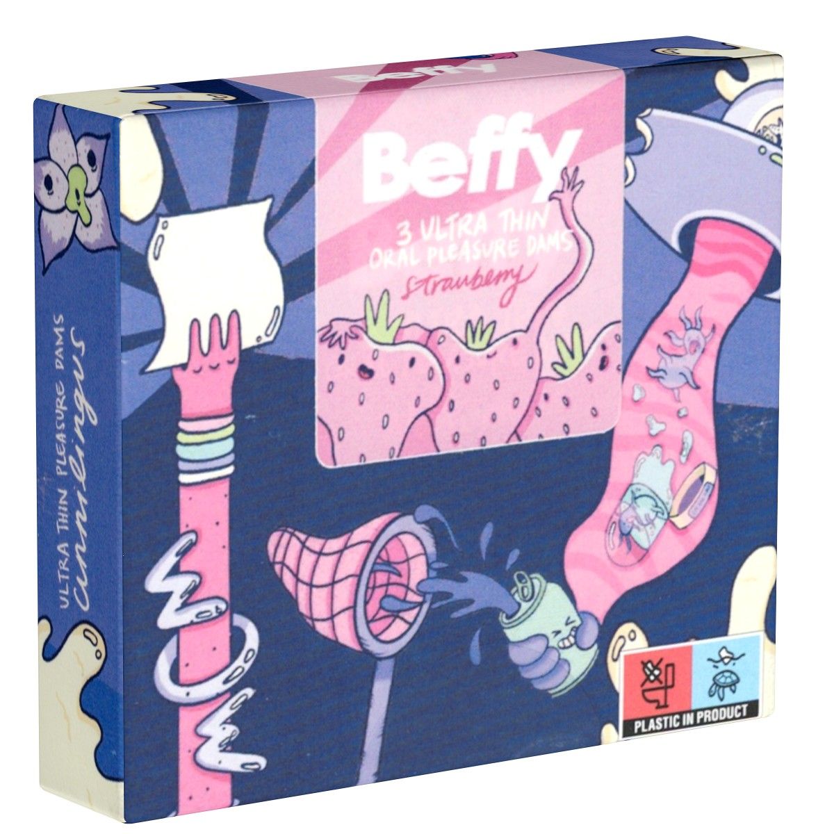 Asha *Beffy Oral Pleasure Dam* Strawberry 3 St Tücher