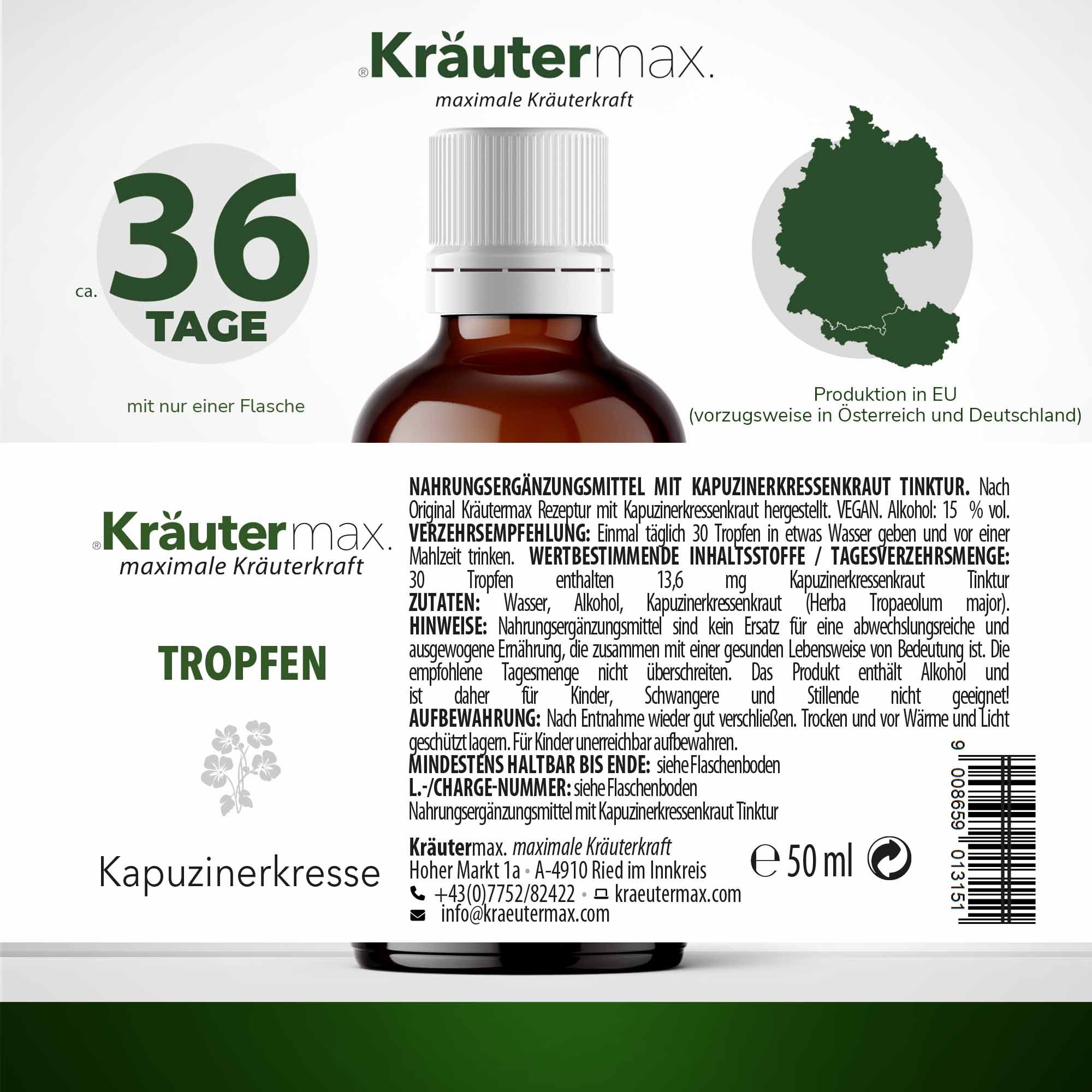 Kräutermax Kapuzinerkresse Tropfen