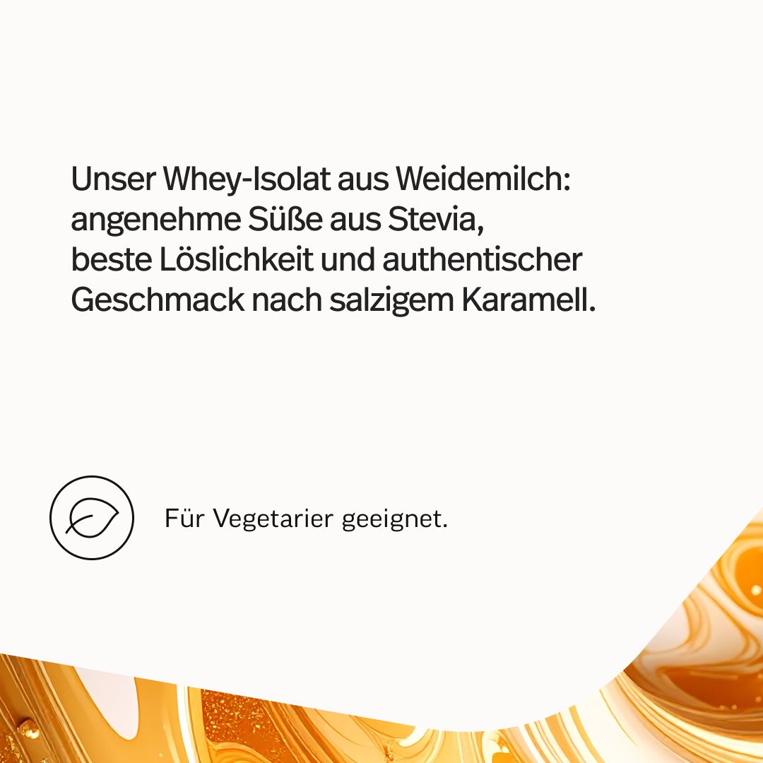 edubily® Whey Protein Isolat aus irischer Weidehaltung Salted Caramel