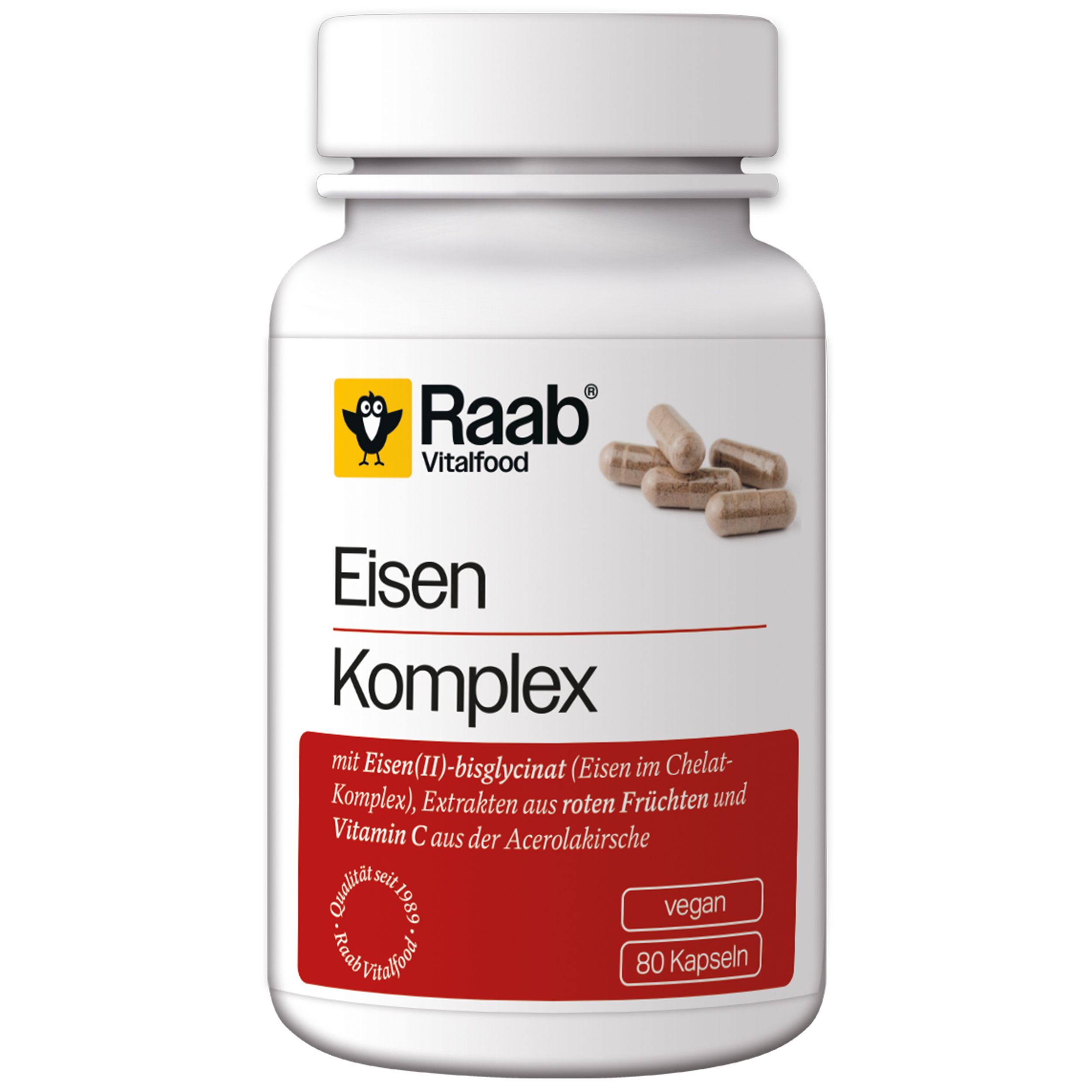 Raab Vitalfood® Eisen Komplex Kapseln