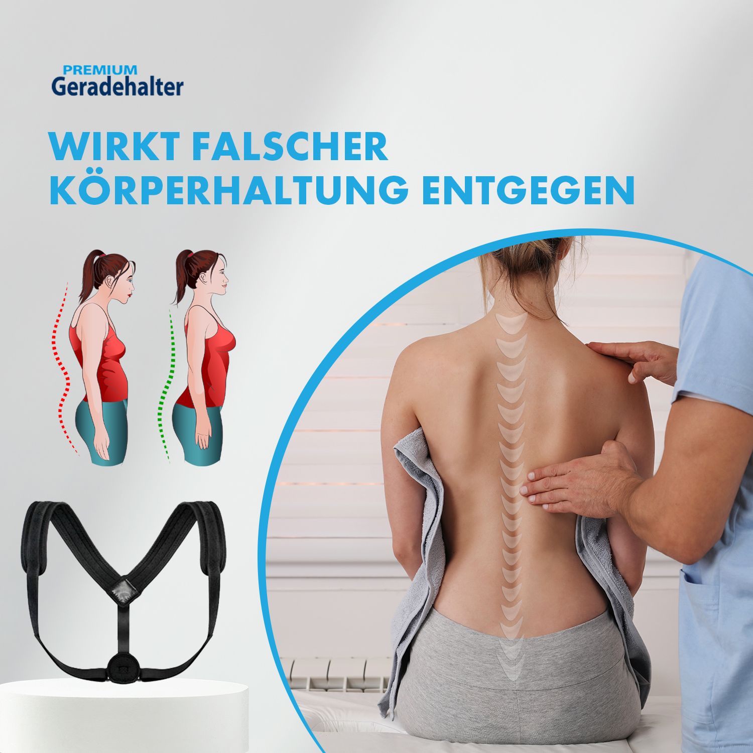 Rücken Geradehalter – Premium Haltungskorrektur