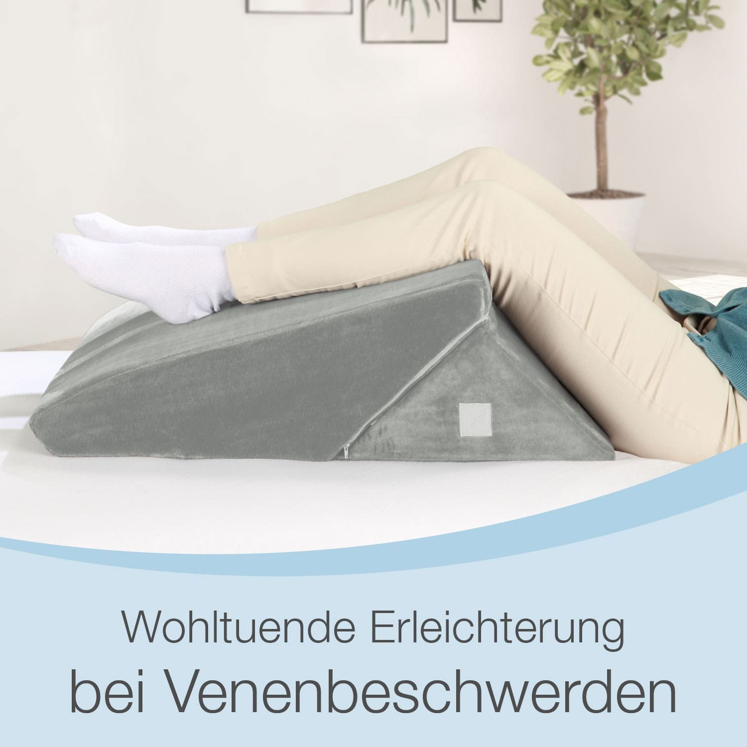 aktivshop Multifunktions-Keilkissen Rückenkissen Kniestütze Beinablage Venenkissen für Couch & Sofa