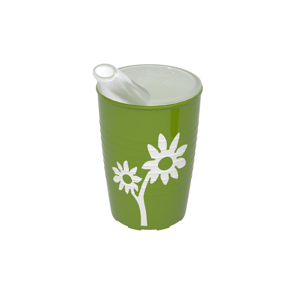 Ornamin Becher mit Antirutsch-Trick Blume Schnabelaufsatz großer Öffnung 1 St