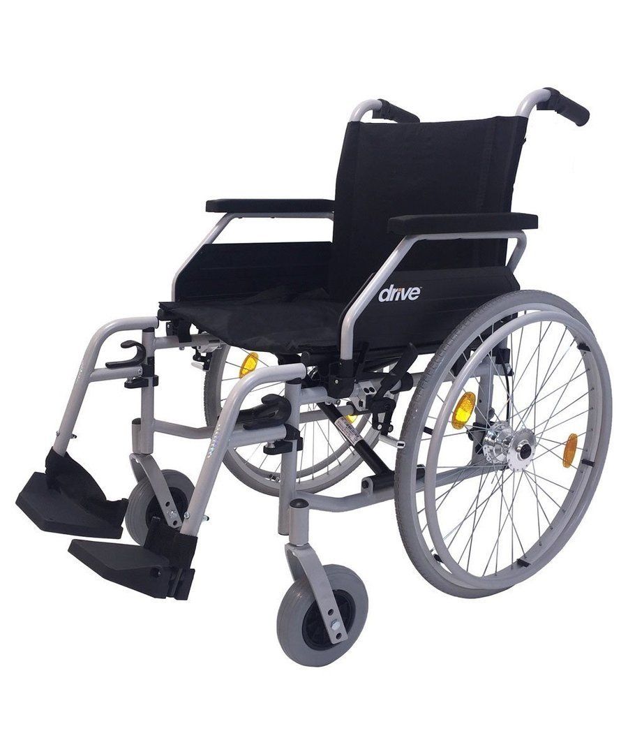 Standard-Stahlrollstuhl Drive Medical Ecotec 2G Sitzbreite 46cm