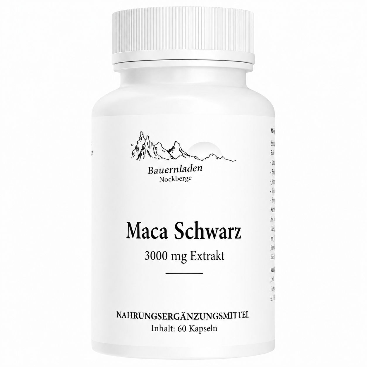 Bauernladen Nockberge | Maca Schwarz 3000 mg Extrakt 1x60 St Kapseln