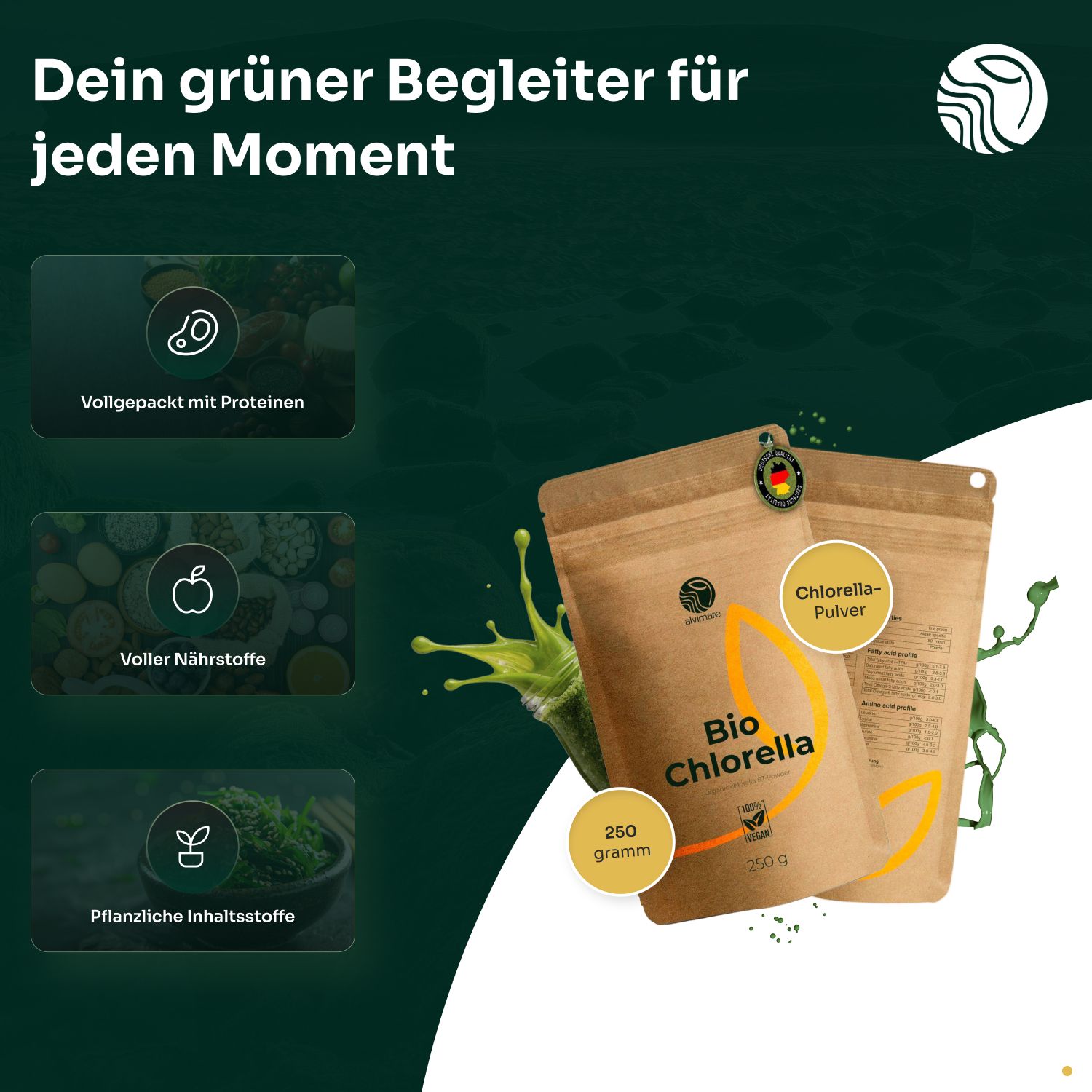 Alvimare Bio Chlorella Pulver