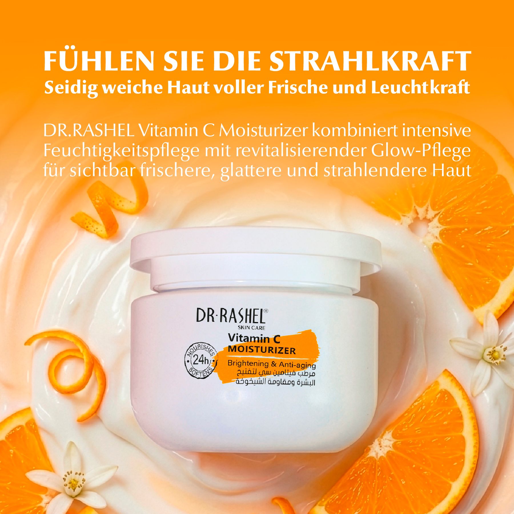 DR.RASHEL Tagescreme Vitamin C Aufhellende Feuchtigkeitscreme für Hautpflege
