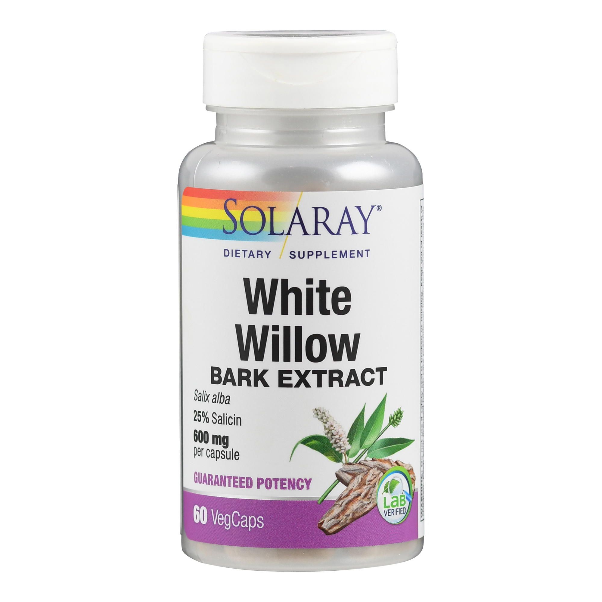 Solaray White Willow Bark (Silberweide) 600 mg 60 St Kapseln