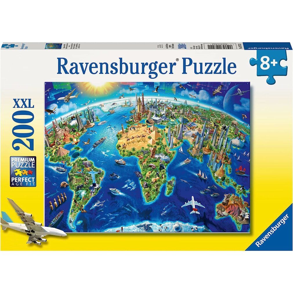 Ravensburger Multicolore Grande, Vasto Mondo (200 Pezzi) - Immagine 4