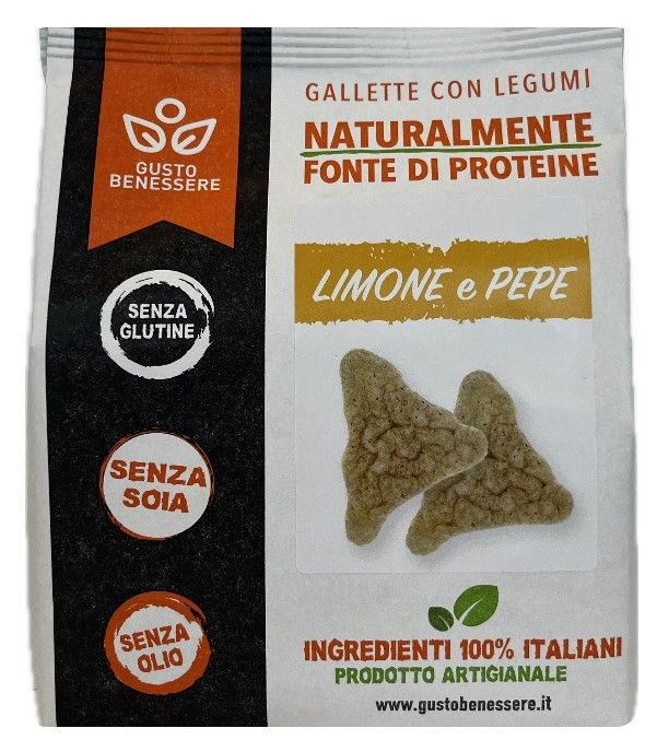 SNACK di legumi italiani LIMONE E PEPE - Gusto Benessere