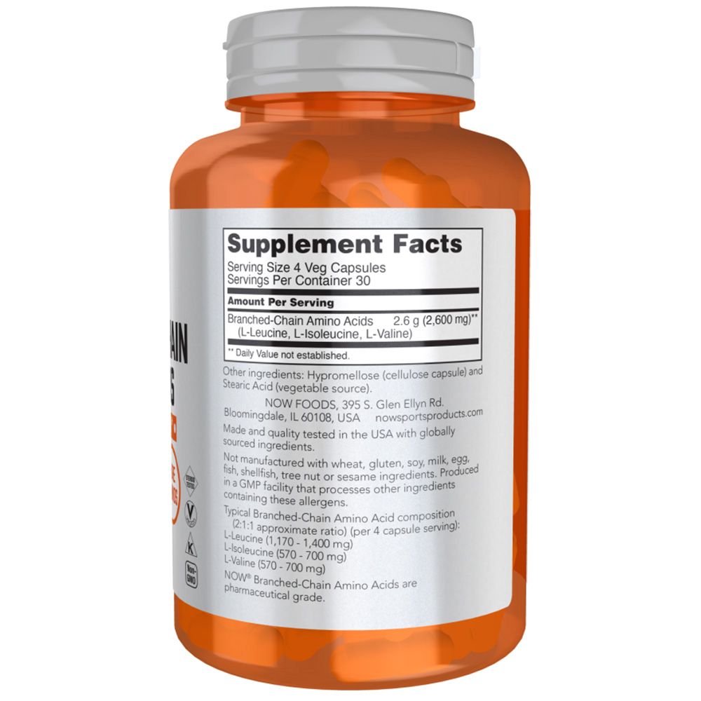 Now Foods, Branched-Chain Amino Acids BCAA