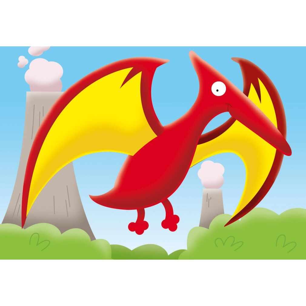 Dinosaurier-Puzzle 2+3+4+