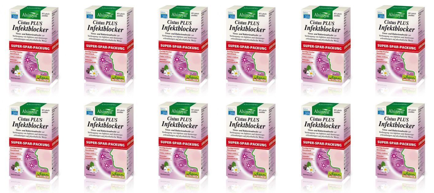 720 Tabletten Alsiroyal Cistus Plus Infektblocker Doppelpack 12x60 Tabletten + 5 Hustentabletten