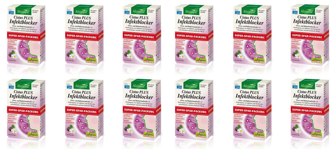 Tabletten Alsiroyal Cistus PLUS Infektblocker Doppelpack 12x60 Tabletten + 5 Hustentabletten