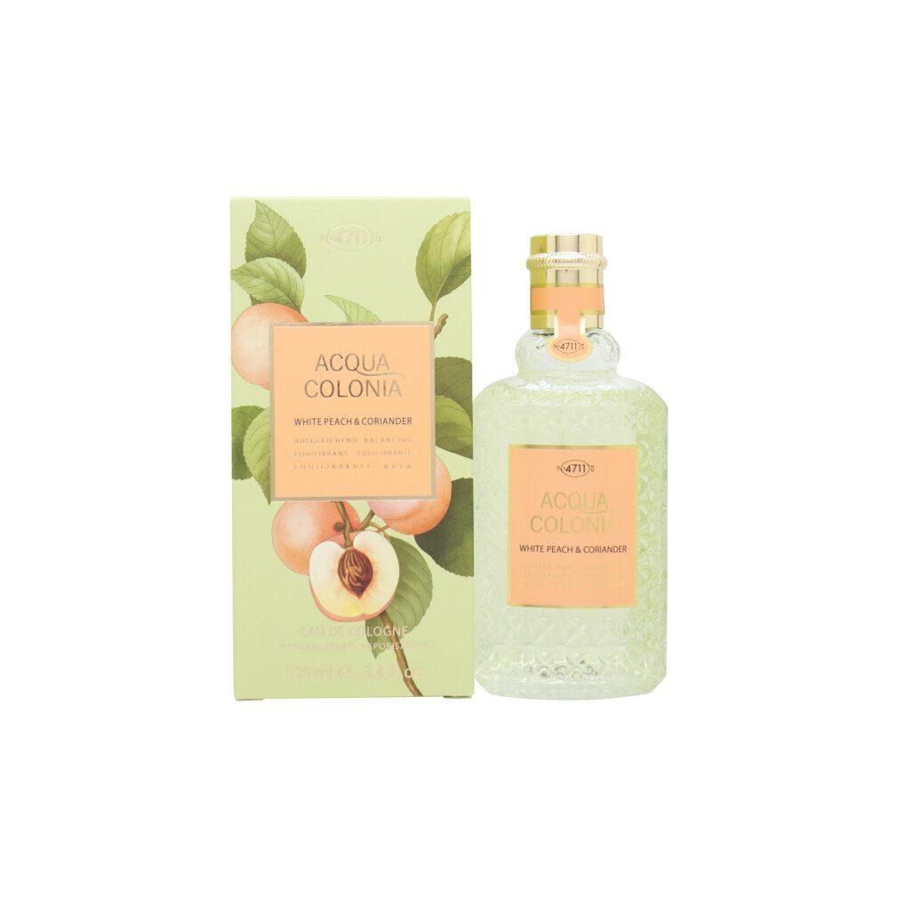 Acqua Colonia White Peach & Coriander Flasche und Karton.