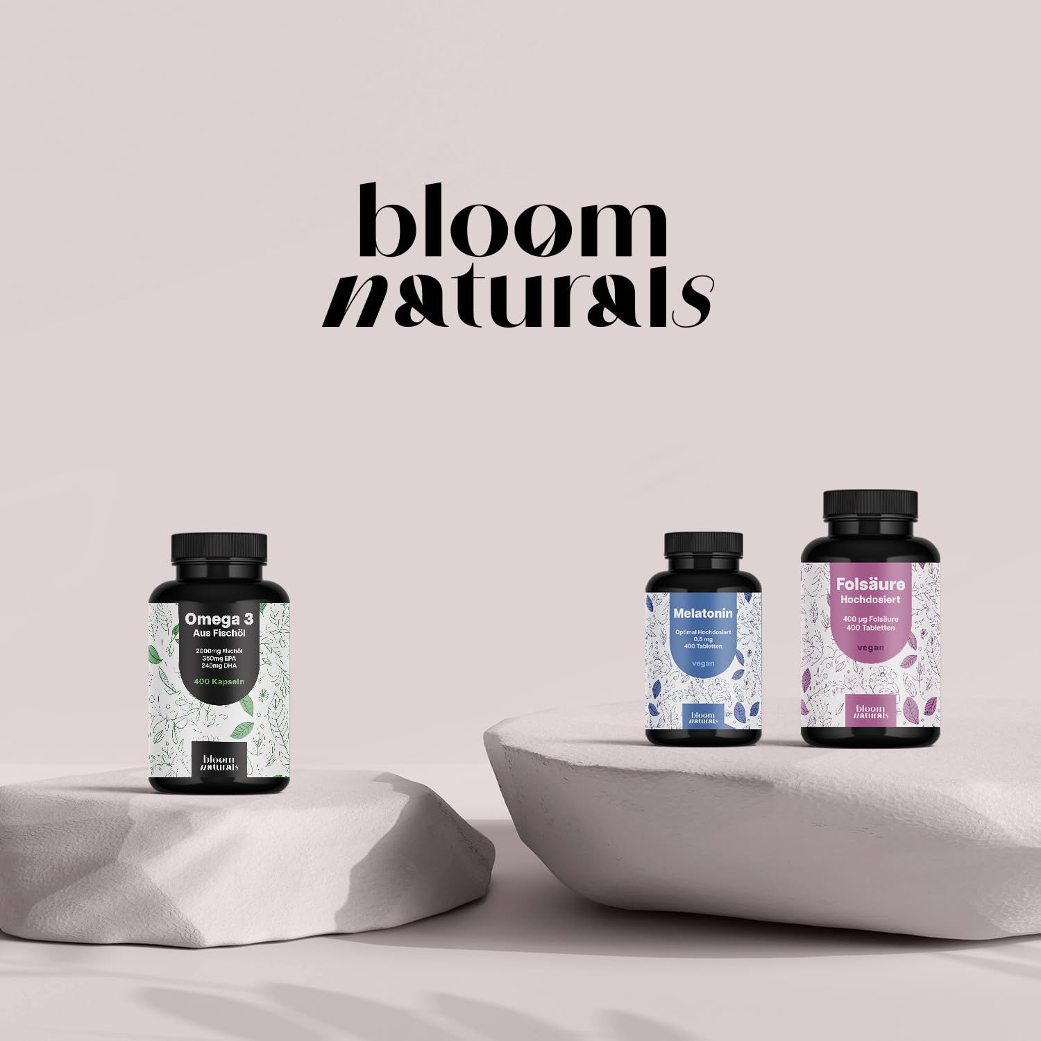 Bloom Naturals Omega 3 Fischöl Kapseln