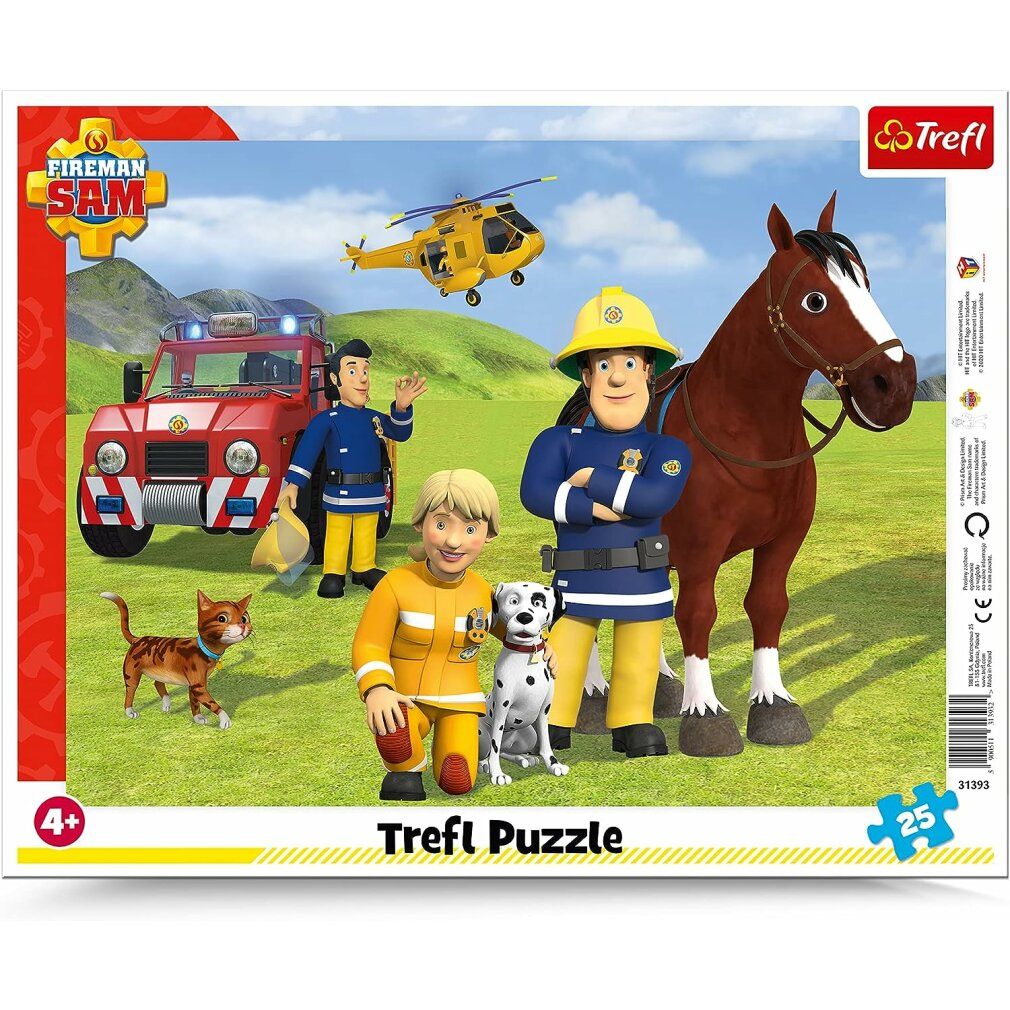 trefl Puzzle Feuerwehrmann Sam: Auf Patrouille 25 Teile