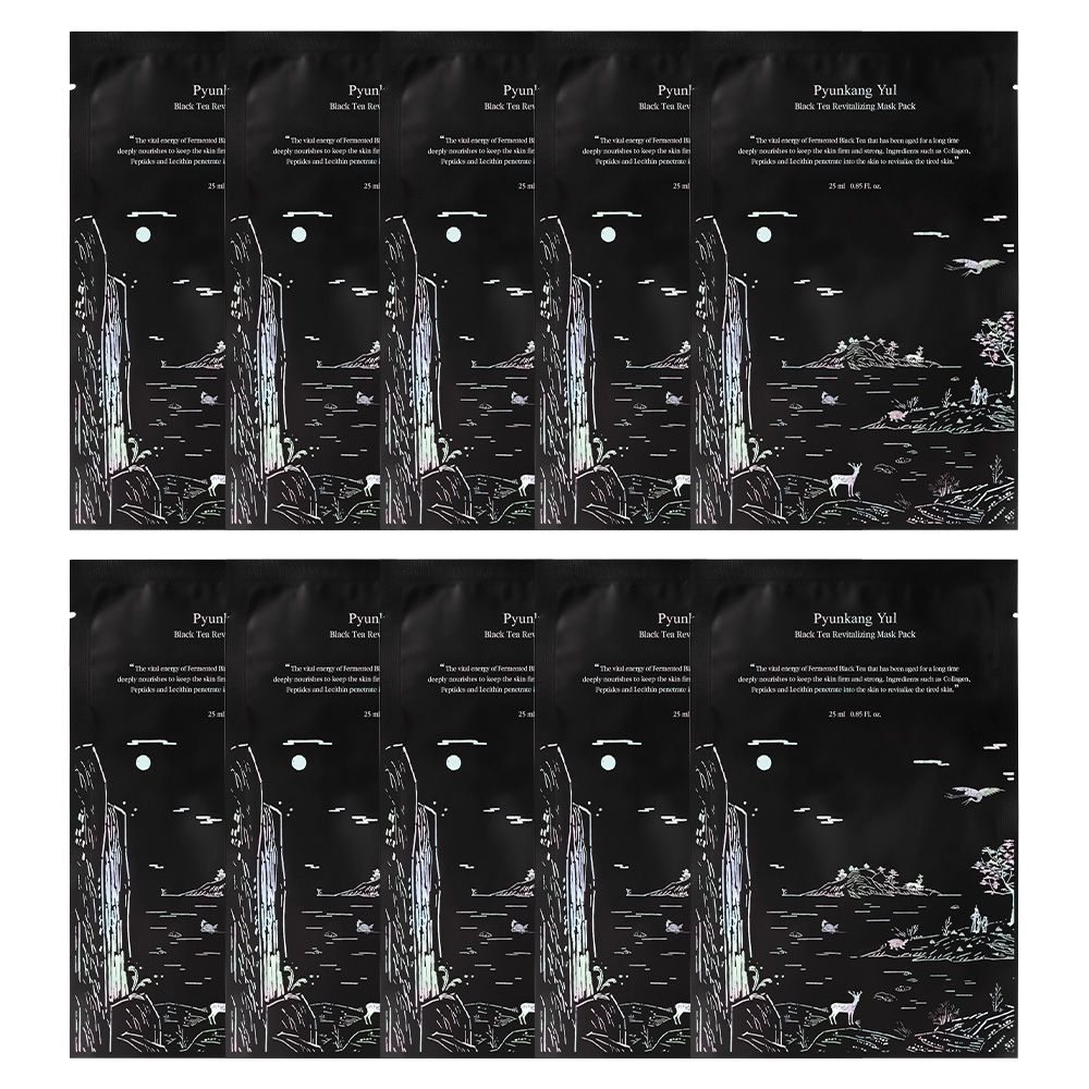 Pyunkangyul Black Tea Revitalizing Mask Pack 10 St