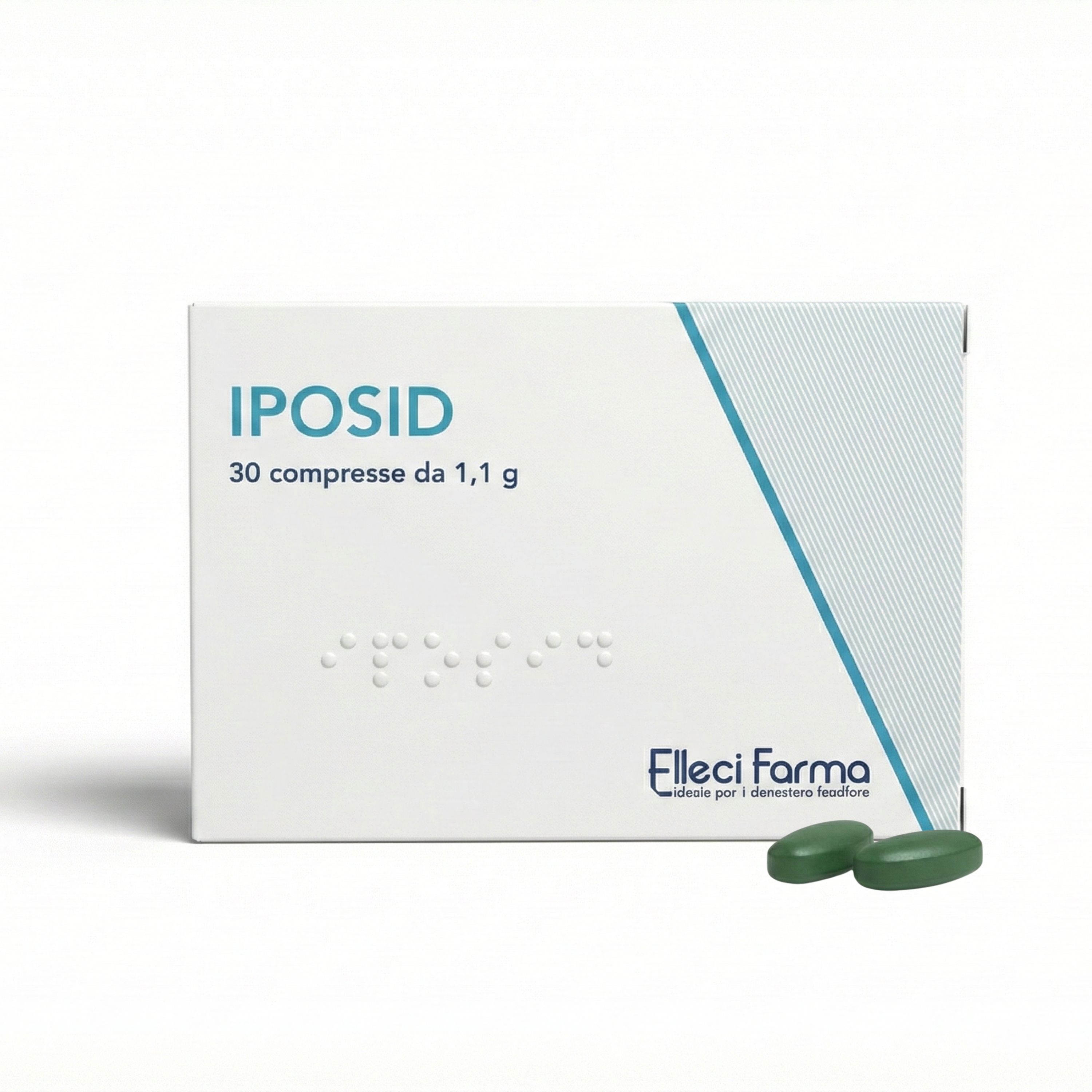 Ellecì Farma - Iposid Reine Spirulina 99,9% Unterstützung für Vitalität 30 St Compretten
