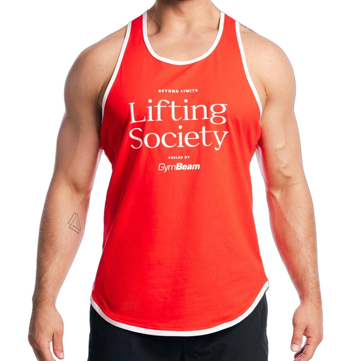 GymBeam Tanktop Herren Stringer locker mit tiefen Armlöchern in Flame