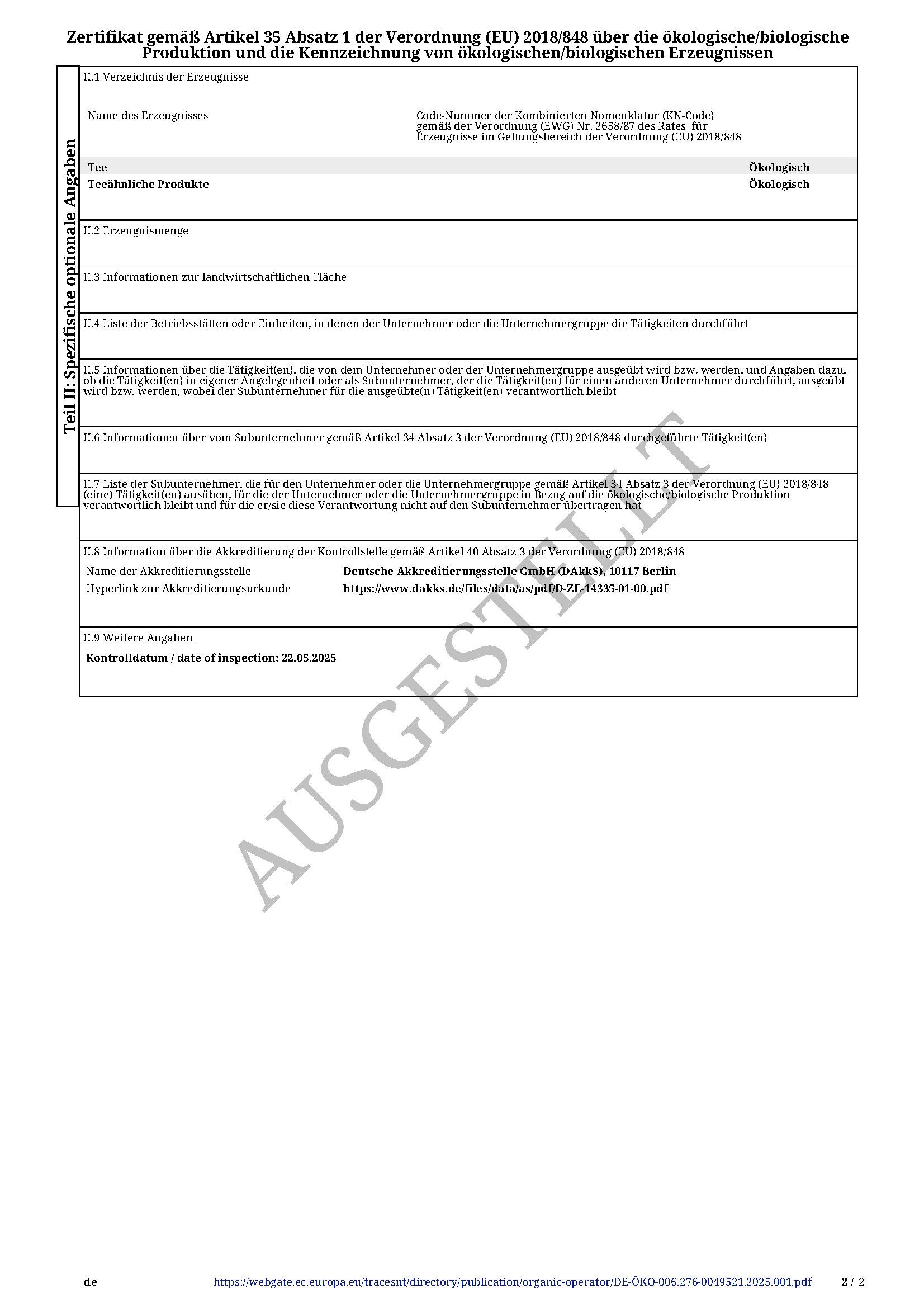 teeverliebt - Minty Gunpowder loser Bio Grüntee