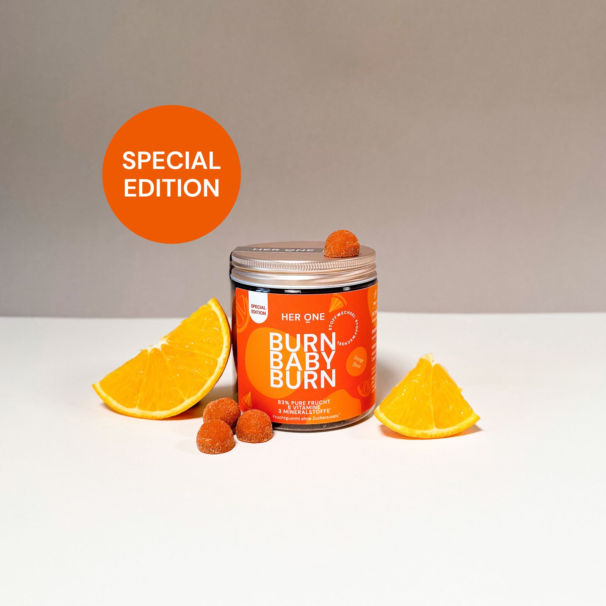 HER ONE Burn Baby - Stoffwechsel Vitamin Fruchtgummi 60 St