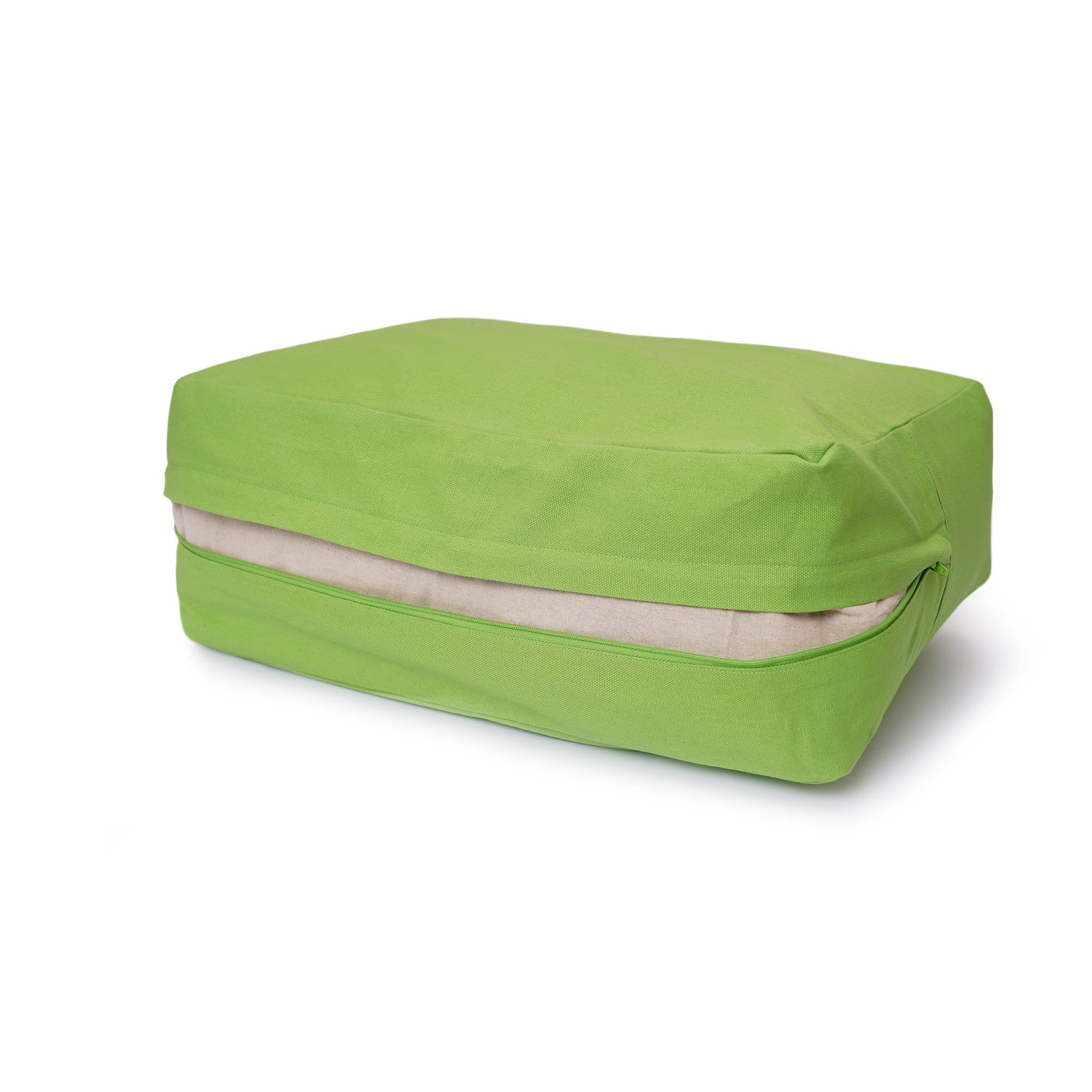 yogabox VIPASSANA Kissen XL - apfelgrün - 45 x 33 x 13,0 cm